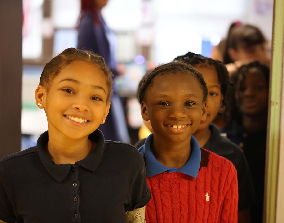 Horizon Science Academy Denison Students in a science fair.